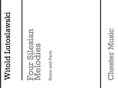 4 Silesian Melodies for 4 violinsscore and parts