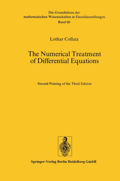 The Numerical Treatment of Differential Equations