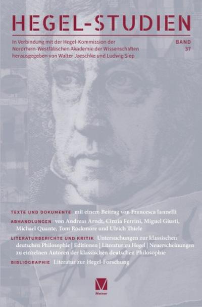 Hegel-Studien 37