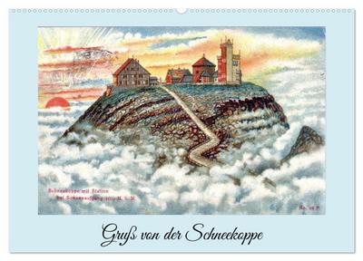 Gruß von der Schneekoppe (Wandkalender 2026 DIN A2 quer), CALVENDO Monatskalender