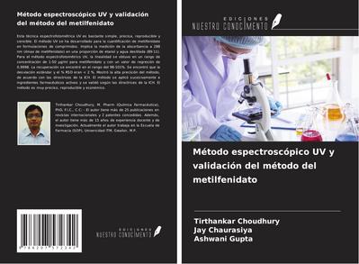 Método espectroscópico UV y validación del método del metilfenidato