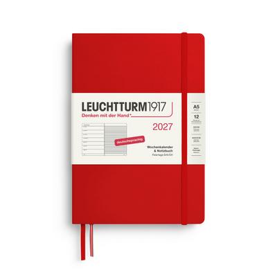 Wochenkalender & Notizbuch Medium A5 Cherry 2027