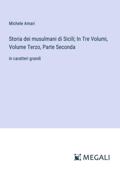 Storia dei musulmani di Sicili; In Tre Volumi, Volume Terzo, Parte Seconda