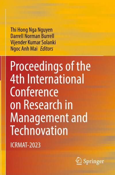 Proceedings of the 4th International Conference on Research in Management and Technovation