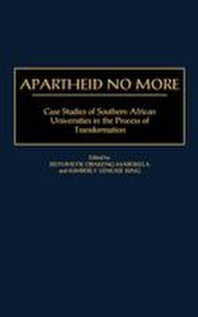 Apartheid No More
