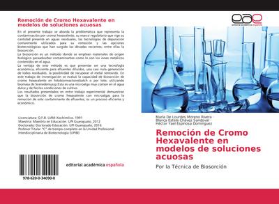 Remoción de Cromo Hexavalente en modelos de soluciones acuosas