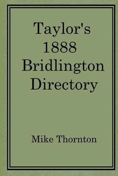 Taylor’s 1888 Bridlington Directory