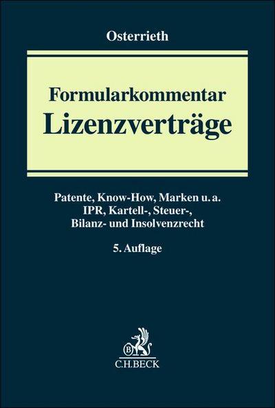 Formularkommentar Lizenzverträge
