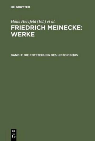 Die Entstehung des Historismus