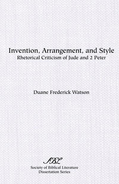 Invention, Arrangement, and Style