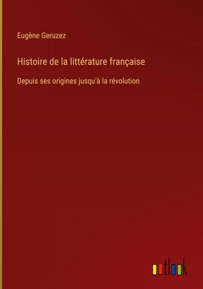 Histoire de la littérature française