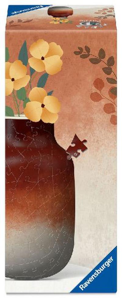 3D Puzzle Vase Gradient Brick-Red
