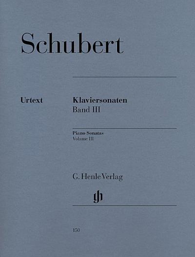 Klaviersonaten Band III (Frühe und unvollendete Sonaten)