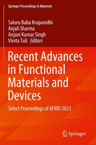 Recent Advances in Functional Materials and Devices