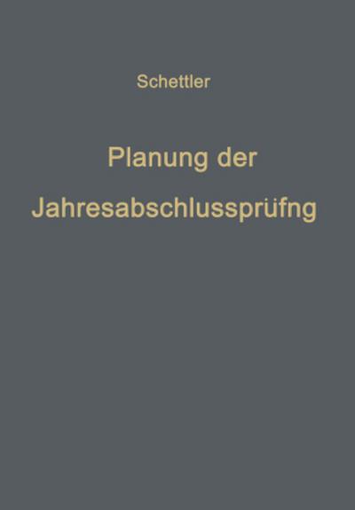 Planung der Jahresabschlußprüfung