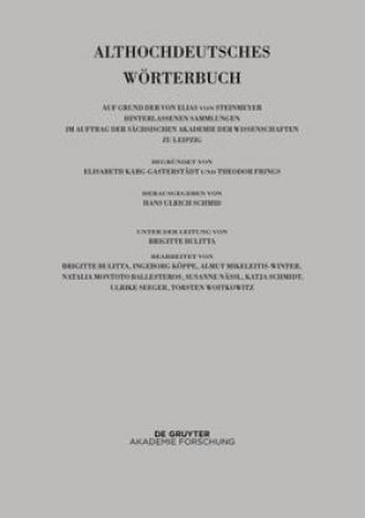 Althochdeutsches Wörterbuch Band VII: O - R. 1. und 2. Lieferung (o bis ouga)