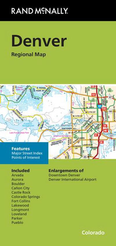 Rand McNally Folded Map: Denver Regional Map