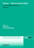 Syntax - Theory and Analysis. Volume 3