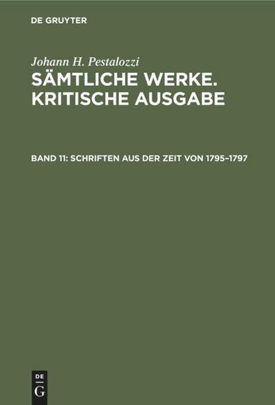 Schriften aus der Zeit von 1795-1797
