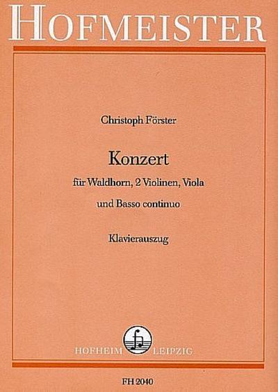 Konzert für Waldhorn, 2 Violinen, Viola und Bc