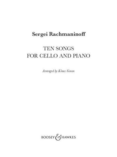 Ten Songs for Cello and Piano