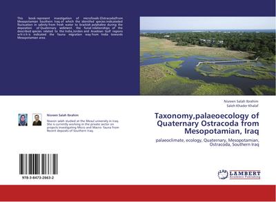 Taxonomy,palaeoecology of Quaternary Ostracoda from Mesopotamian, Iraq
