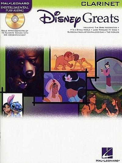 Disney Greats for Clarinet Instrumental Play-Along Pack Book/Online Audio