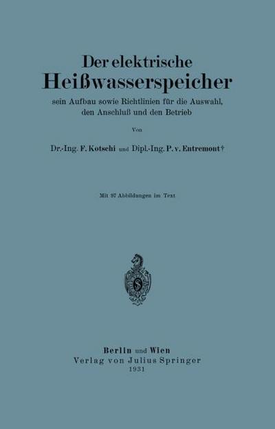 Der elektrische Heißwasserspeicher