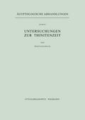 Untersuchungen zur Thinitenzeit