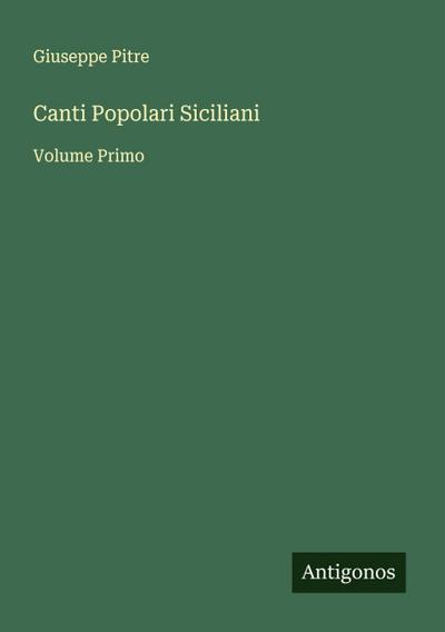 Canti Popolari Siciliani