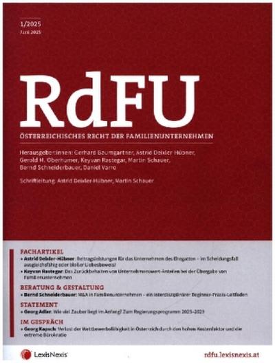 RdFU - Österreichisches Recht der Familienunternehmen