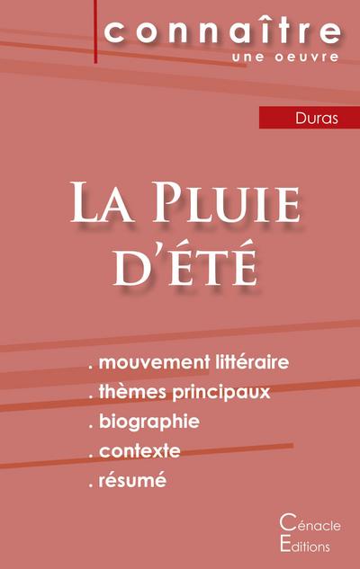 Fiche de lecture La Pluie d’été de Marguerite Duras (Analyse littéraire de référence et résumé complet)