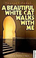 A Beautiful White Cat Walks with Me