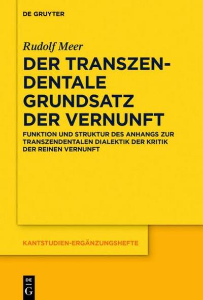 Der transzenddentale Grundsatz der Vernunft