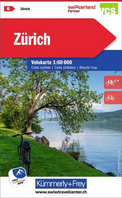 Kümmerly+Frey Velokarte 6 Zürich 1:60.000