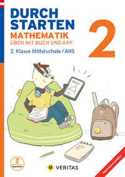Durchstarten 2. Jahrgangsstufe - Mathematik - Mittelschule/AHS - Übungsbuch mit Lösungen und App