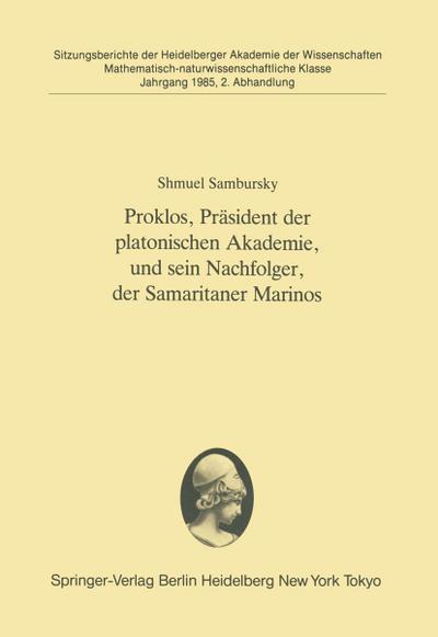 Proklos, Präsident der platonischen Akademie, und sein Nachfolger, der Samaritaner Marinos