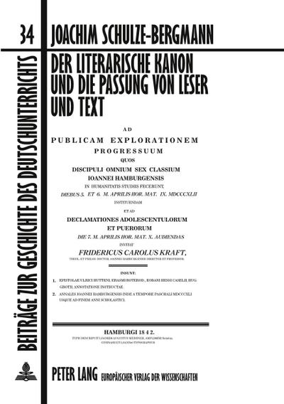 Der literarische Kanon und die Passung von Leser und Text
