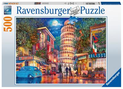 Ravensburger Puzzle 17380 Abends in Pisa - 500 Teile Puzzle für Erwachsene und Kinder ab 12 Jahren