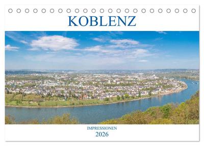 Koblenz Impressionen (Tischkalender 2026 DIN A5 quer), CALVENDO Monatskalender