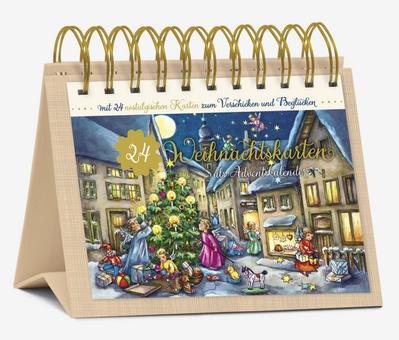 Tisch-Adventskalender "24 Nostalgische Weihnachtskarten"