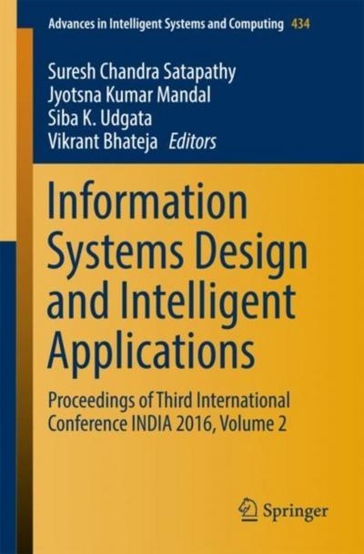 Information Systems Design and Intelligent Applications