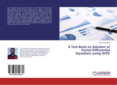 A Text Book on Solution of Partial Differential Equations using OCFE