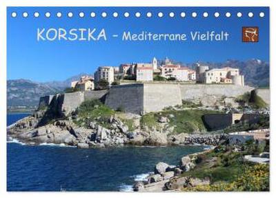 Korsika - Mediterrane Vielfalt (Tischkalender 2026 DIN A5 quer), CALVENDO Monatskalender
