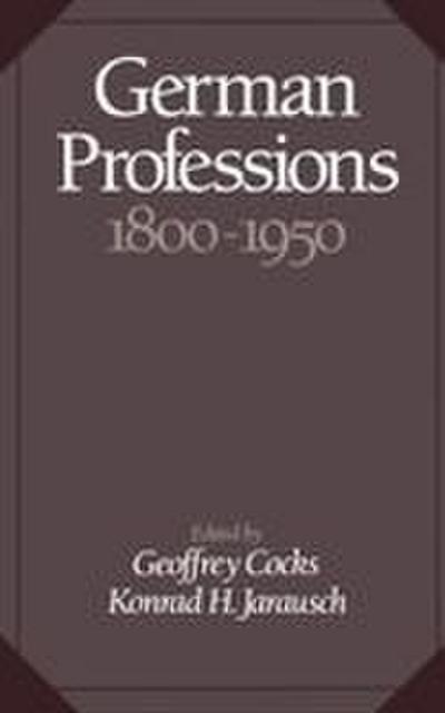 German Professions 1800-1950