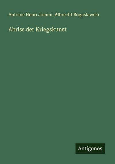 Abriss der Kriegskunst