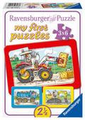 my first puzzles - Bagger, Traktor und Kipplader