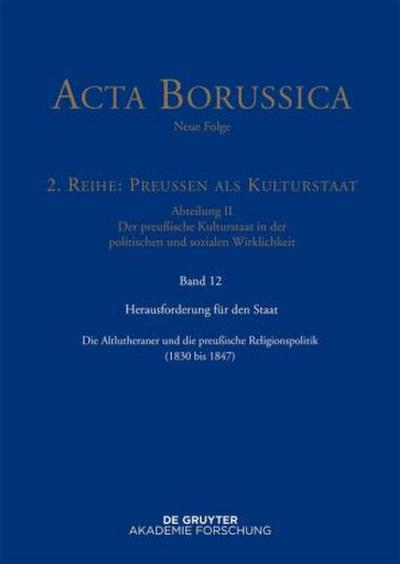 Herausforderung für den Staat