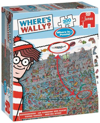 Wo ist Walter? - Where's Wally? - Tiefseetaucher - Suchpuzzle 300 Teile