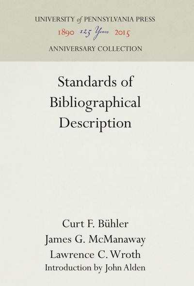 Standards of Bibliographical Description